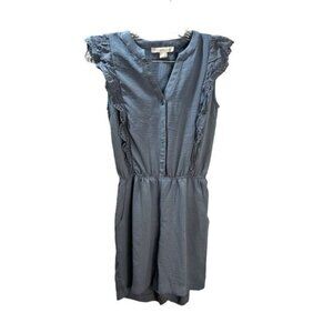 Monteau Chambray‎ Flutter Sleeve Romper XS